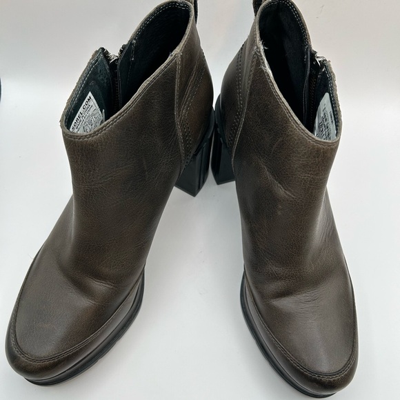 Sorel women's 11 Blake waterproof leather booties quarry platform normcore boho - Picture 6 of 11